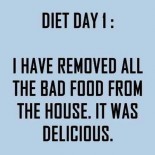 One diet day at a time!